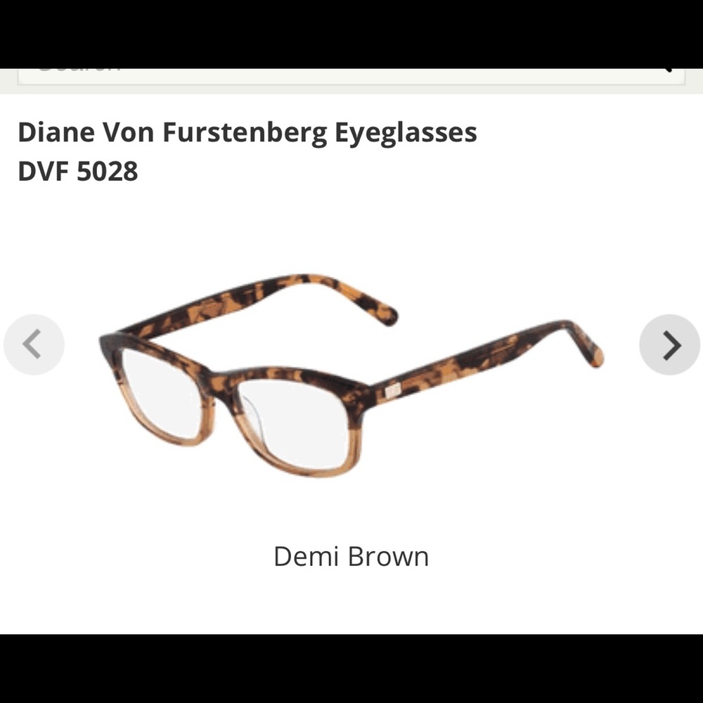 DVF OPTICAL GLASSES. Discontinued